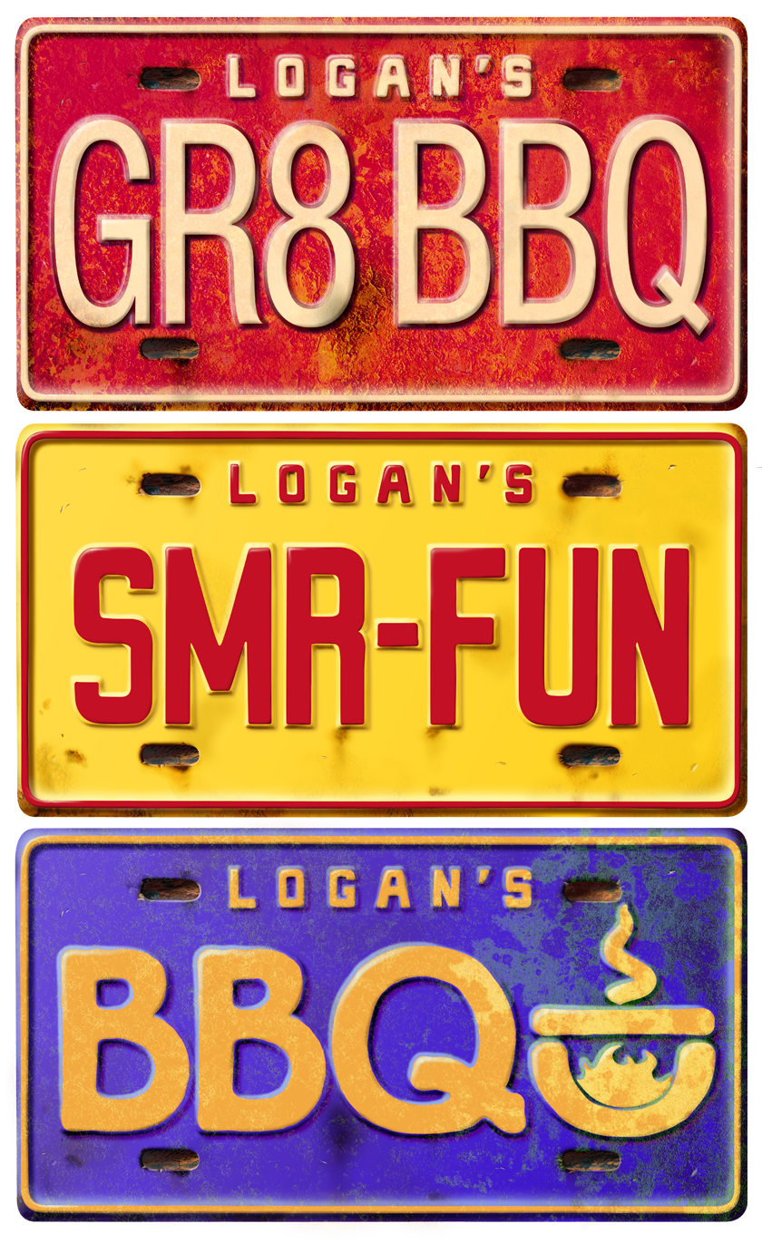 License Plate Illustrations