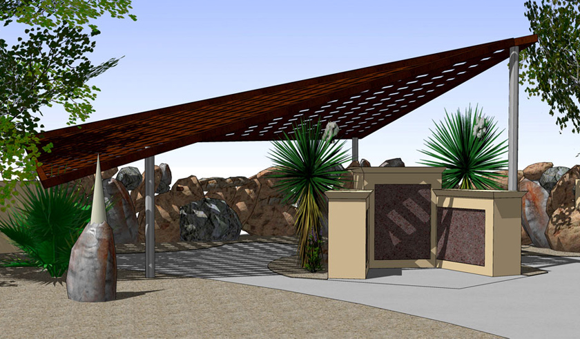 Steel Shade Structure Paradise Valley Arizona