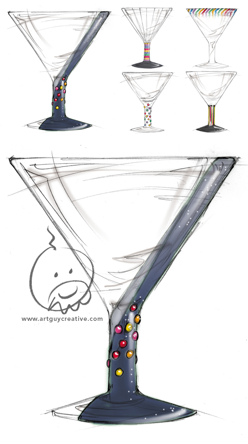 Glassware Design Sketches