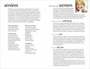 Wealth Management Brochure Interior Spread 2