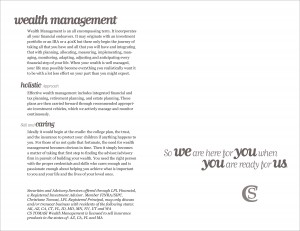 Wealth Management Brochure Interior Spread 5