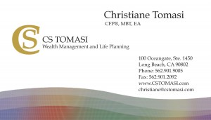 Financial Advisor Business Card Front Financial Advisor Business Card Front
